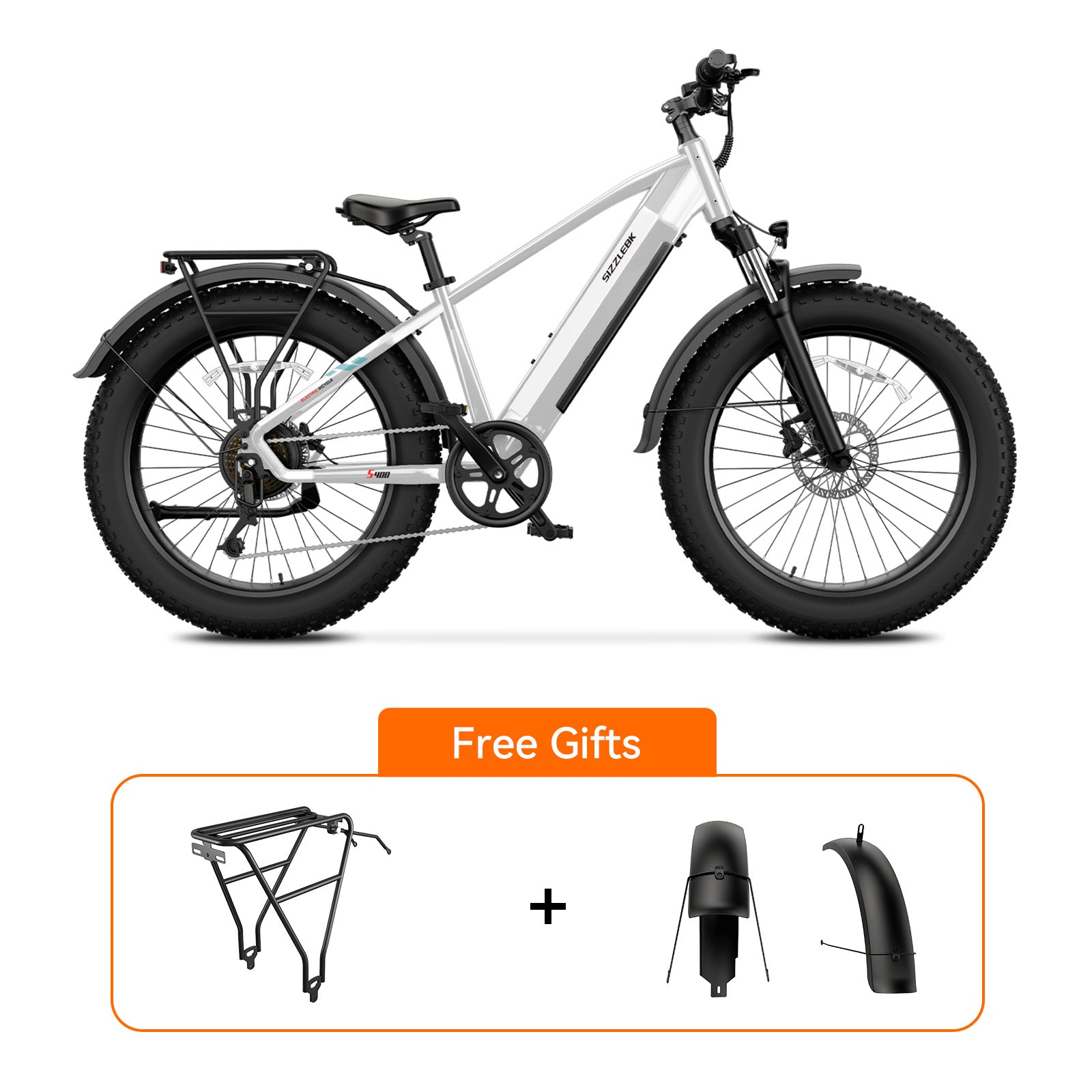 S400 26'' X4'' Step Over Fat Tire Snow & Beach E-Bike