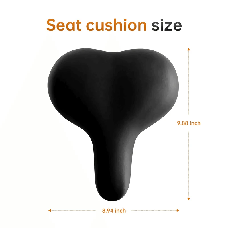 Sizzlebk Universal Oversized Ebike Seat Cushion – Memory Foam Padding, 10”x12” Extra Comfort