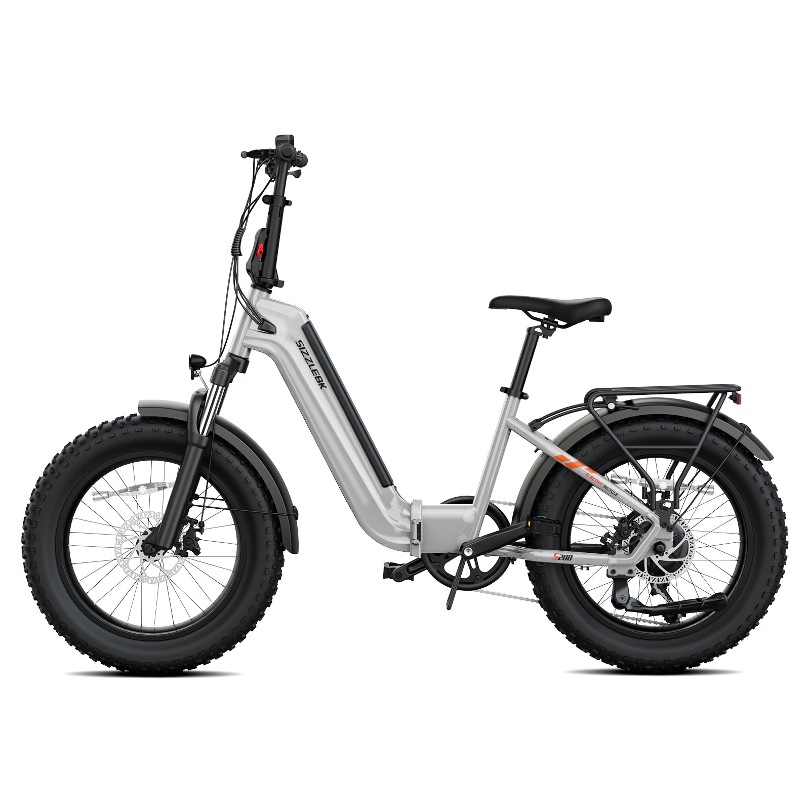 Sizzlebk S200 20" Fat Tire Foldable Ebike