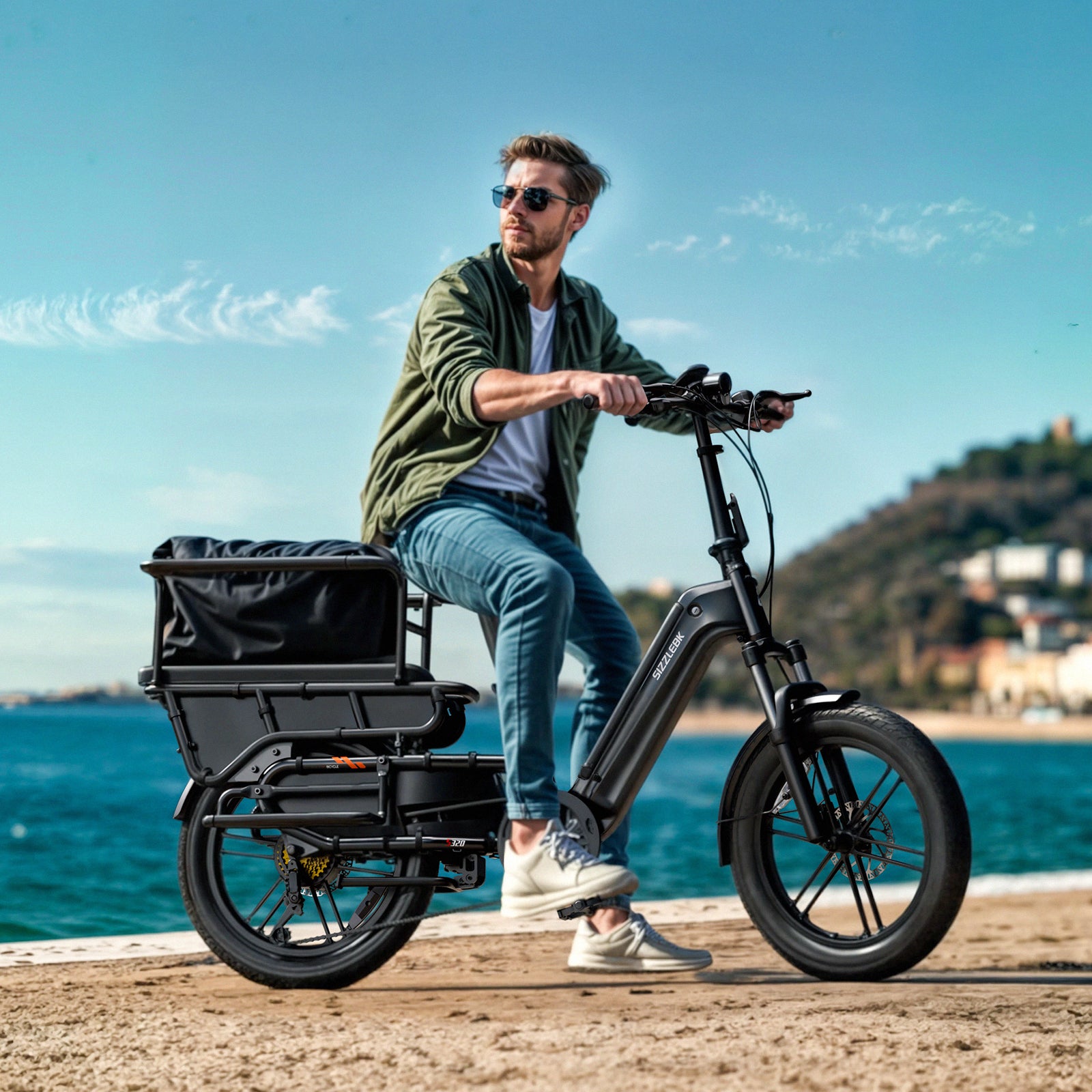 S320 Aluminous 20''X4'' Fat Tire All Terrain Cargo E-Bicycle USA
