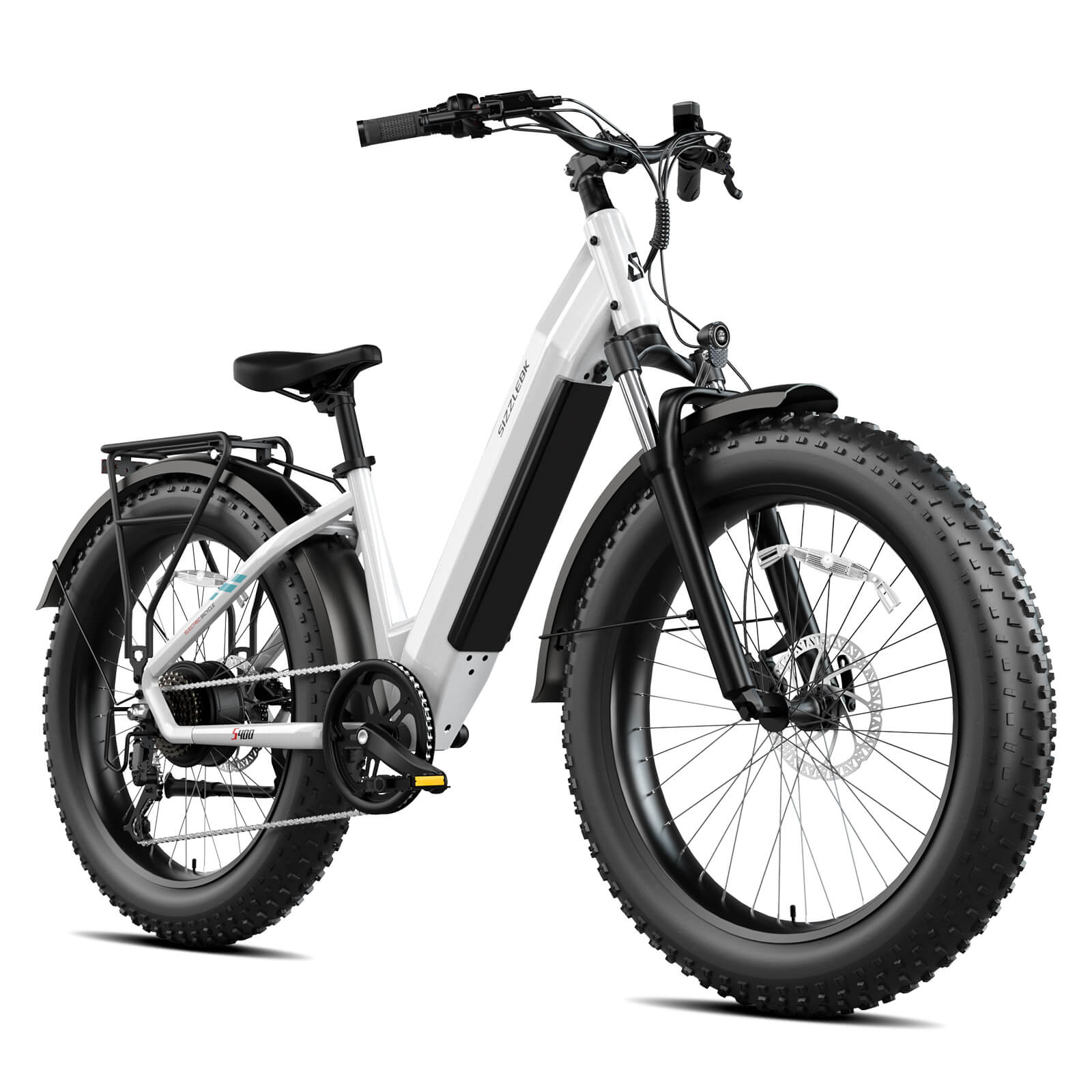 Sizzlebk S400 26'' Step Thru Fat Tire Ebike