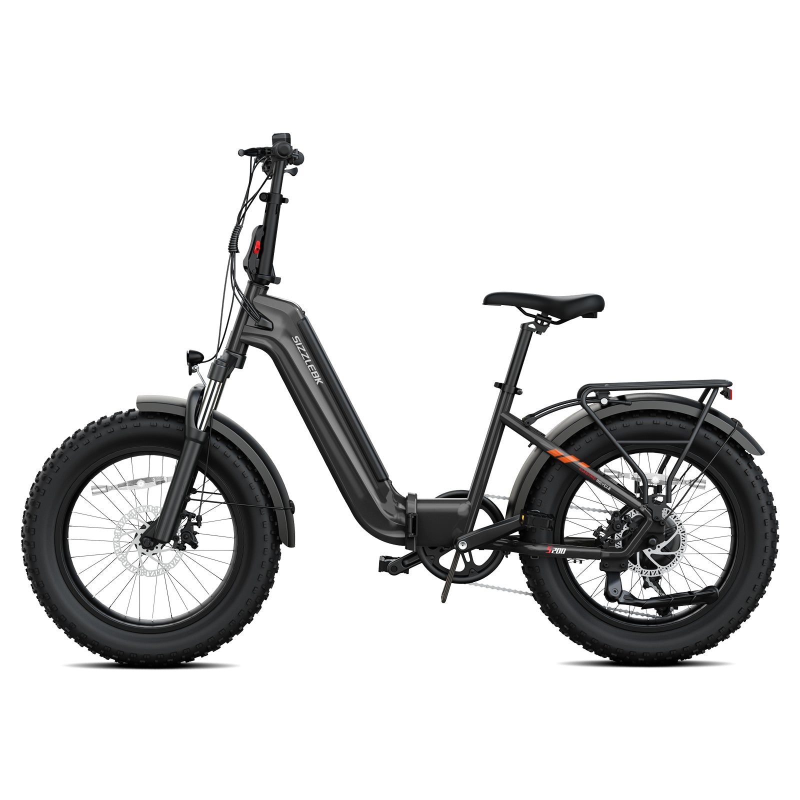 Sizzlebk S200 20" Fat Tire Foldable Ebike