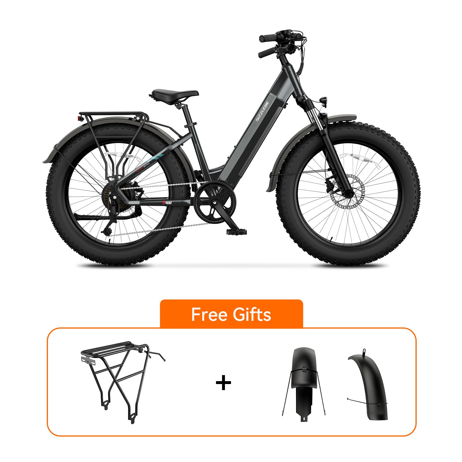S400 26'' X4''  Step Thru Fat Tire Off-Road & Cruiser Ebike