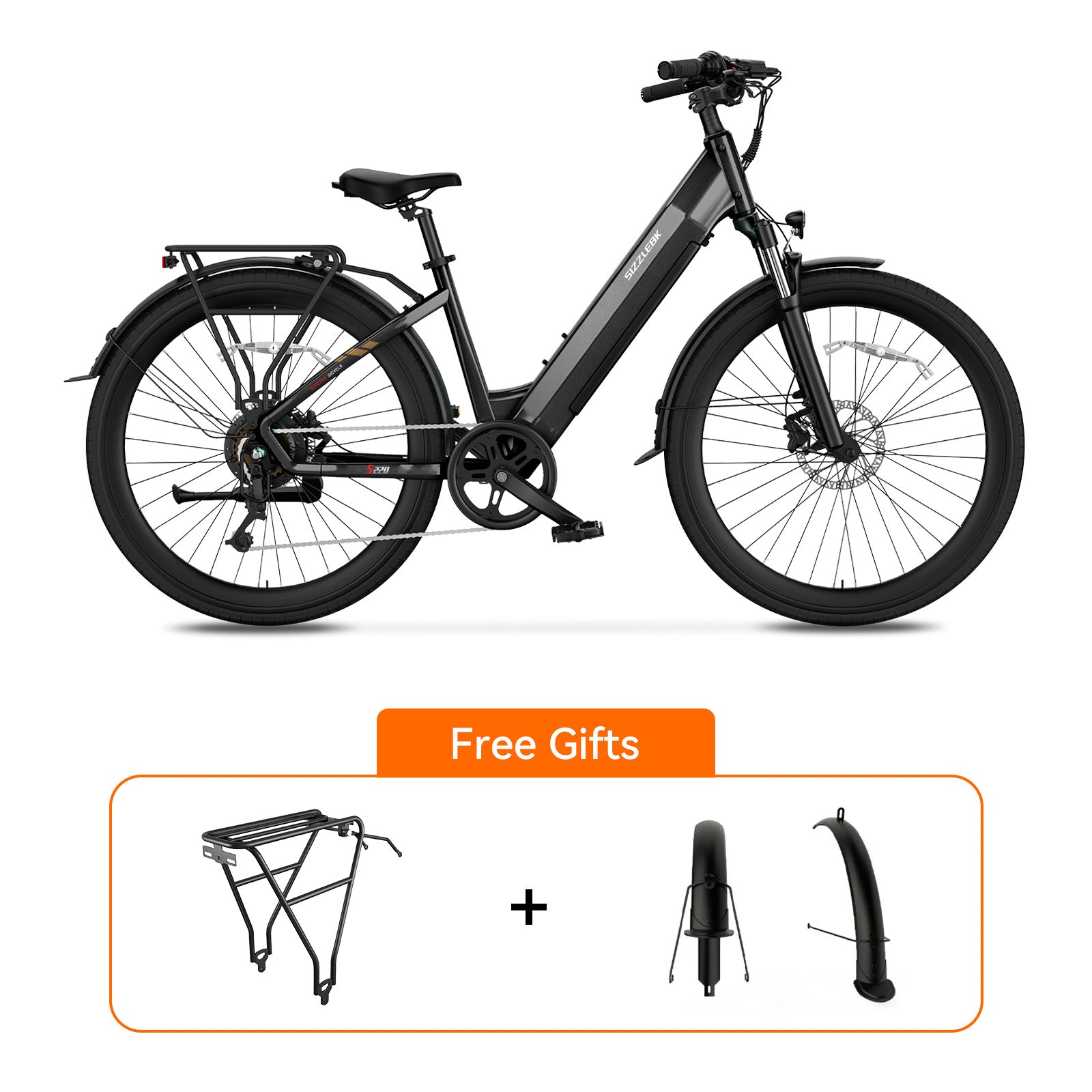 S220 27.5'' Step Thru City   Electric Bicycle