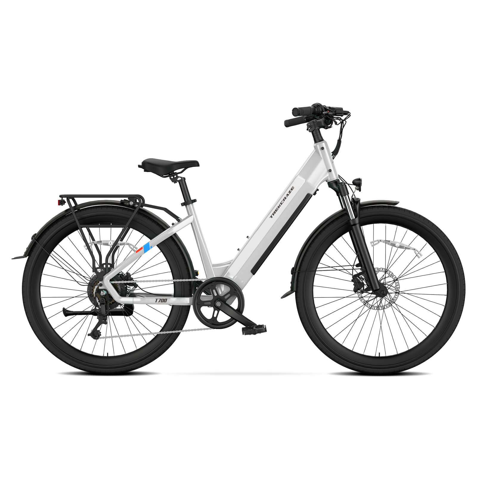 T700 27.5'' Step Thru Mountain Ebike for Adult