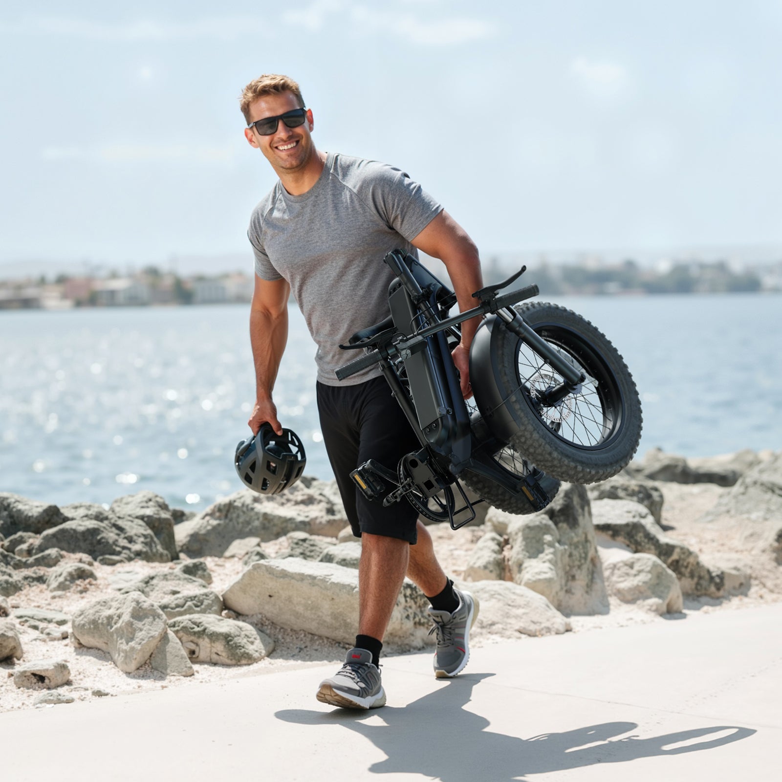 S200 20" X 4" Fat Tire Foldable  Commuter electric bicycle
