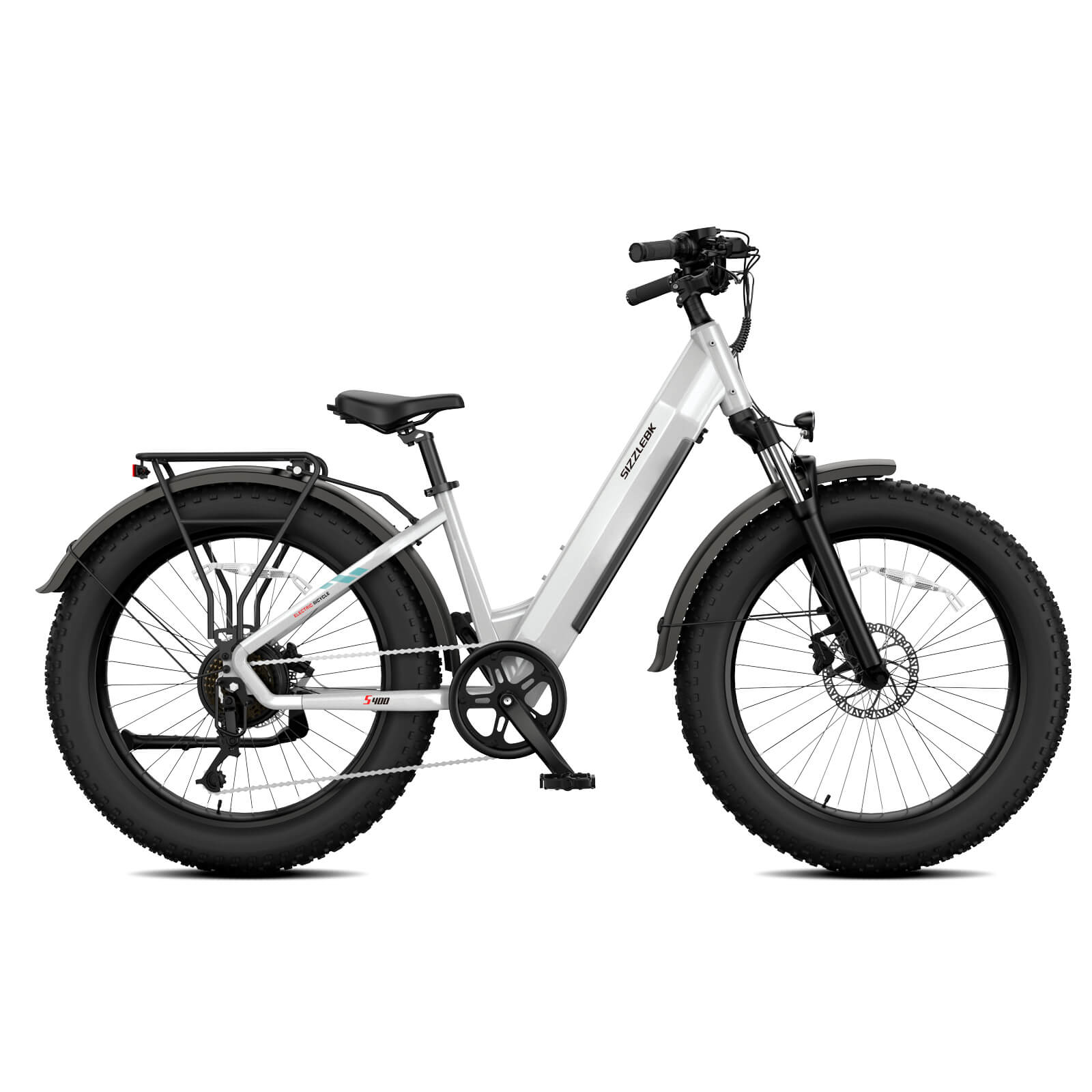 Sizzlebk S400 26'' Step Thru Fat Tire Ebike