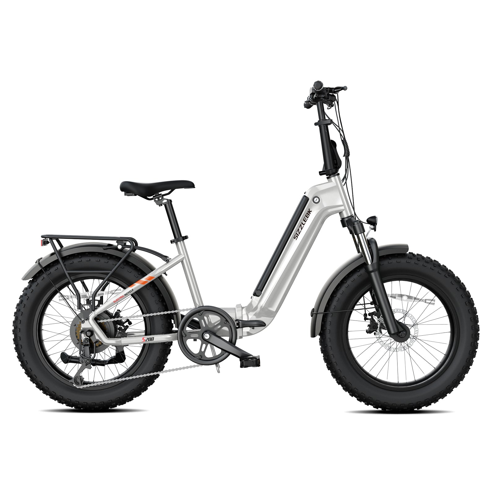 Sizzlebk S200 20" Fat Tire Foldable Ebike