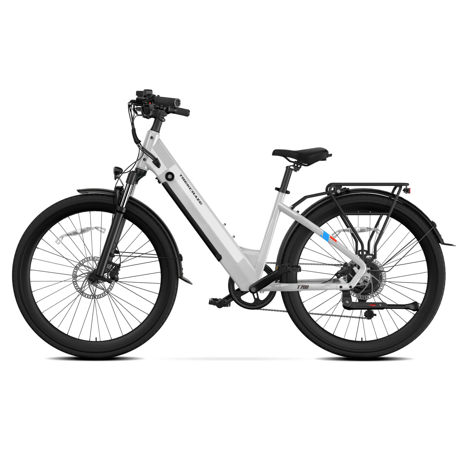 T700 27.5'' Step Thru Mountain Ebike for Adult