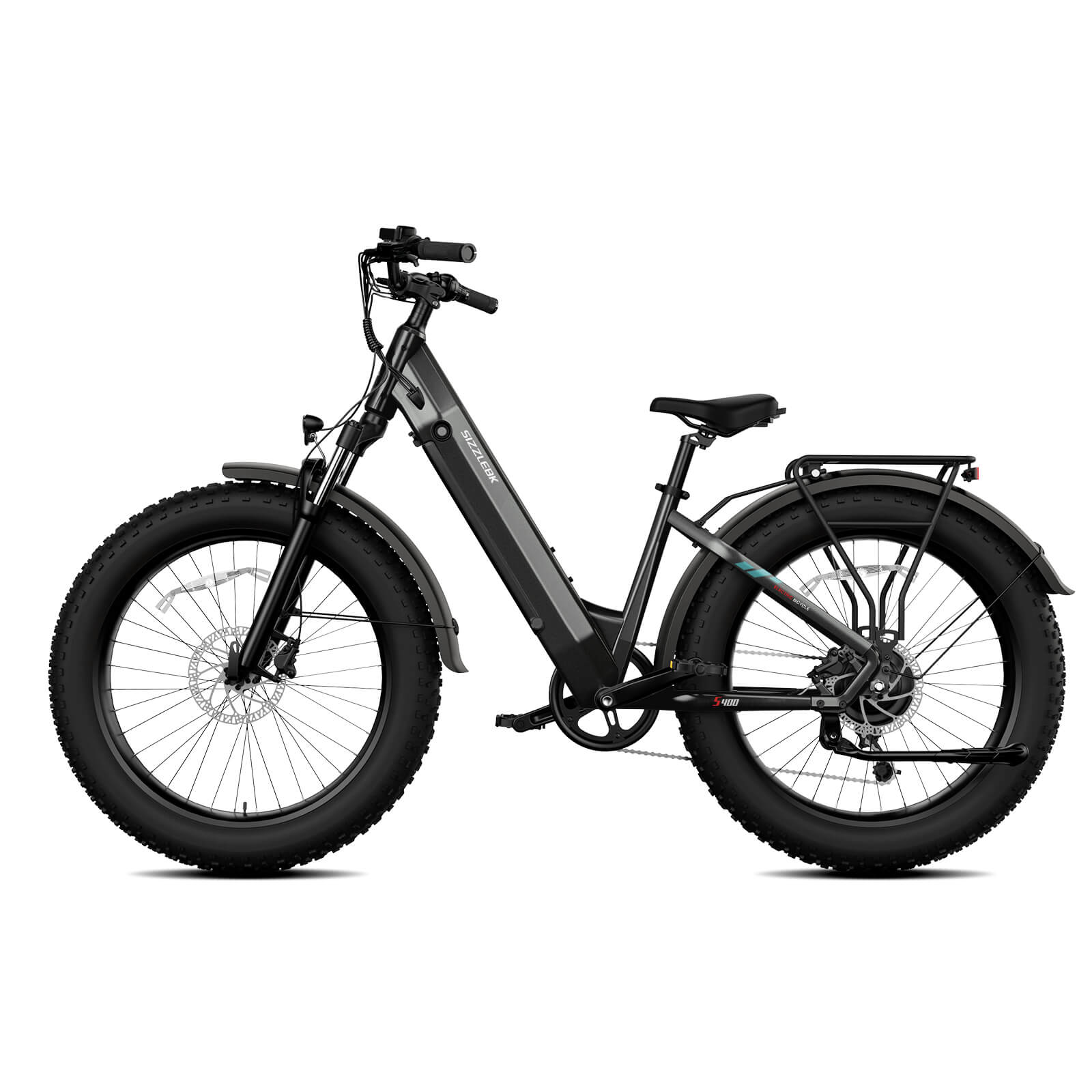 Sizzlebk S400 26'' Step Thru Fat Tire Ebike