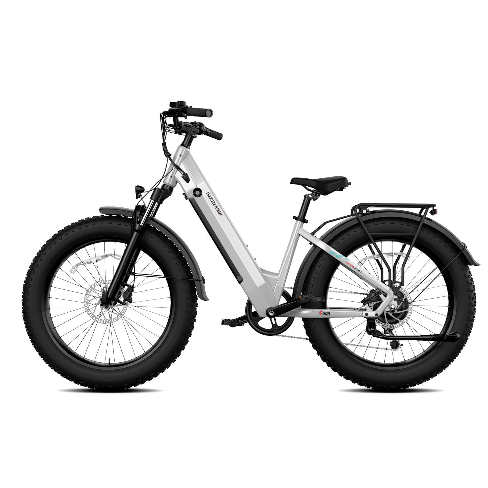 Sizzlebk S400 26'' Step Thru Fat Tire Ebike