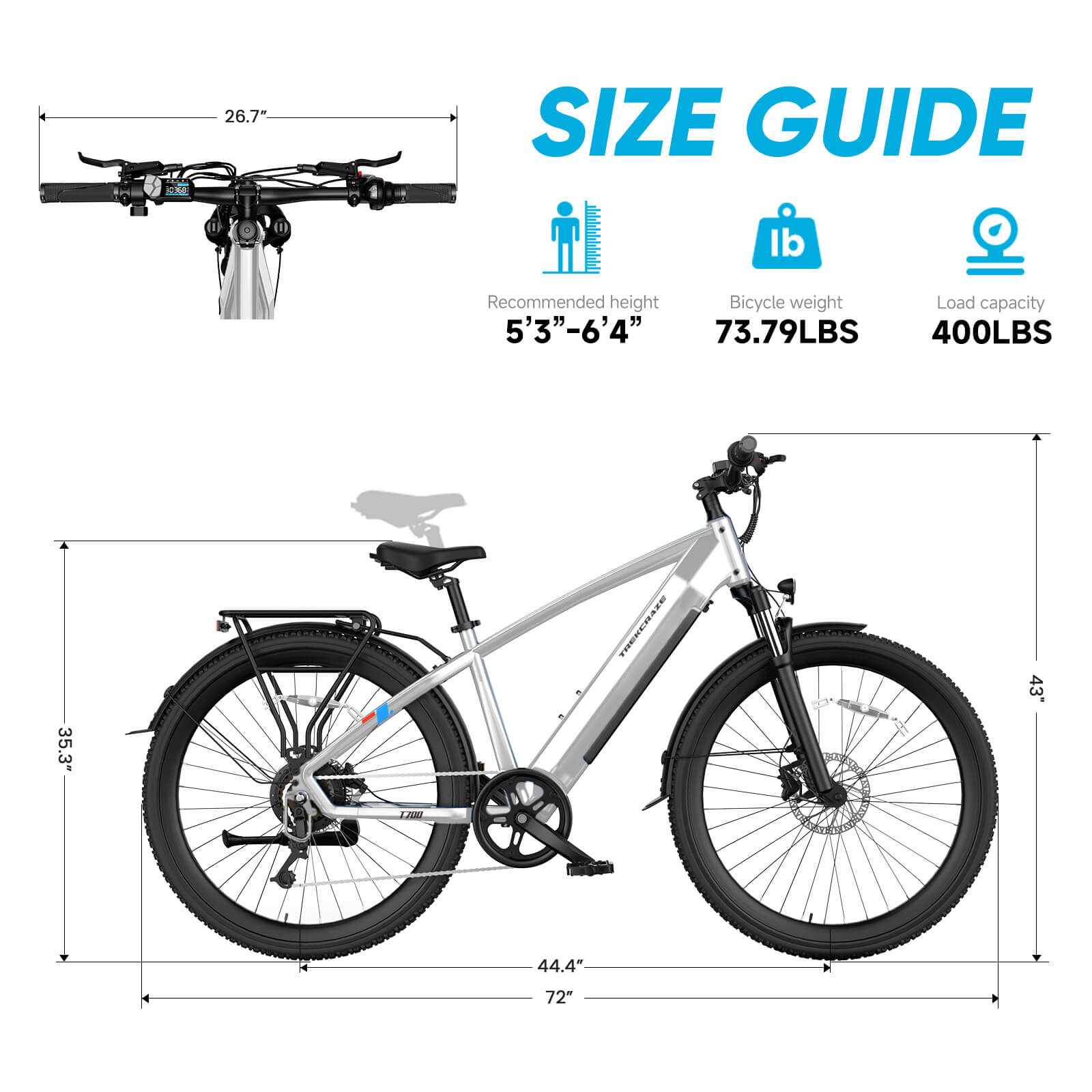 T700 27.5'' Step Over City Road Commuter