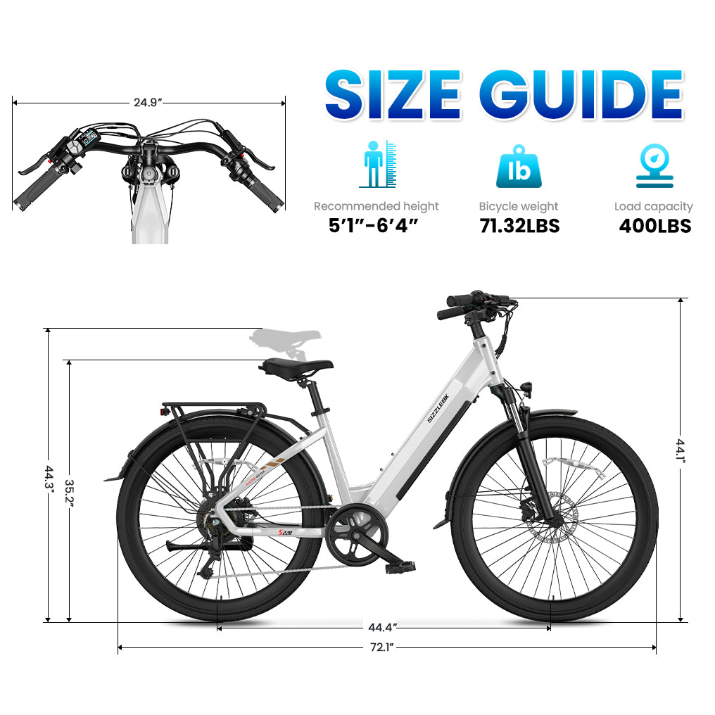 Sizzlebk S220 27.5'' Step Thru City Ebike