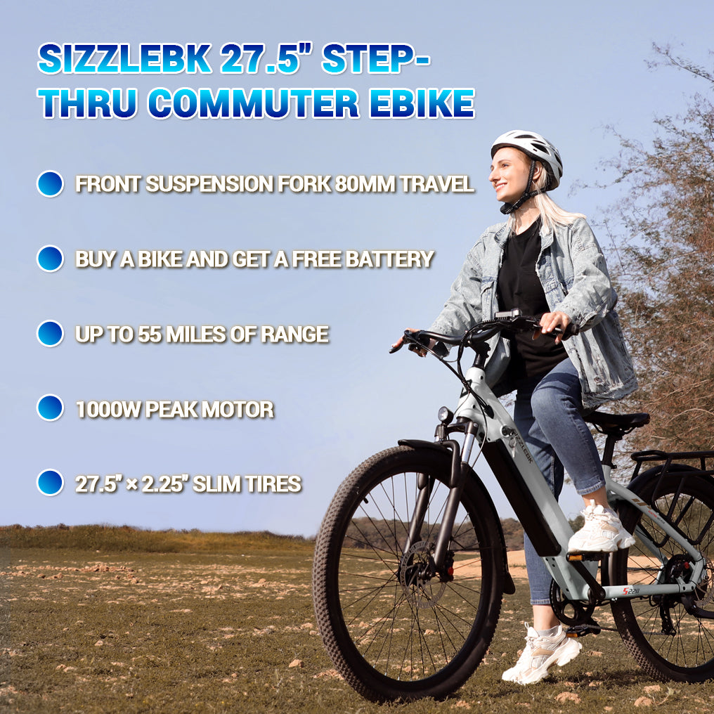 Sizzlebk S220 27.5'' Step Thru City Ebike